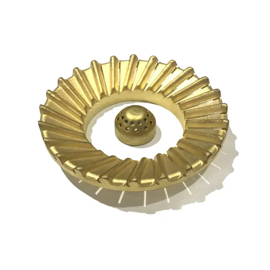 Gas Stove Spare Parts Part of Golden Brass Burner Cap 100mm 120mm 